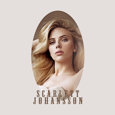 Scarlett Johansson design digital paintig illustration