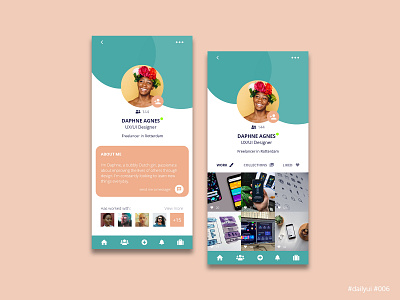 Daily UI Design Challenge #006 - User profile app dailyui dailyuichallenge ui user profile ux