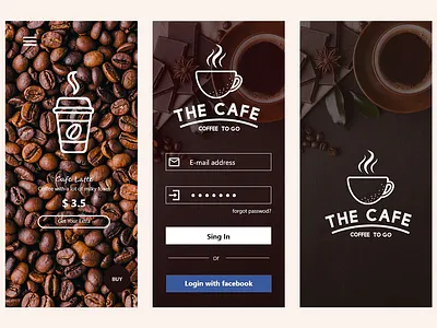 Cafe App UX/UI app app concept app design app designer app ui design ui ui design ux ux challenge ux desgin ux design website
