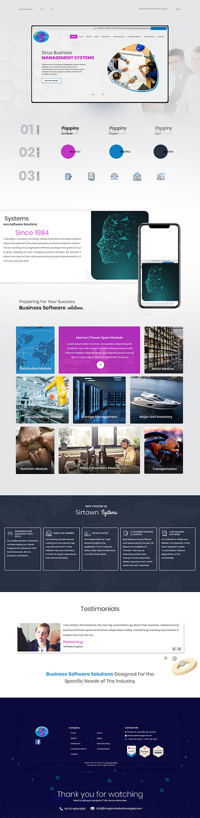 sirtawn system web application development branding design illustration logo typography ui vector