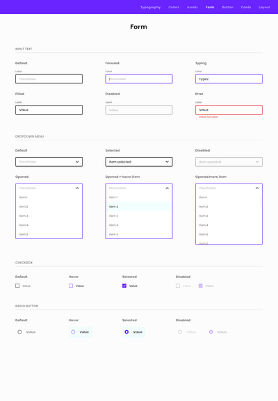 DS Form design design system form forms ui ux