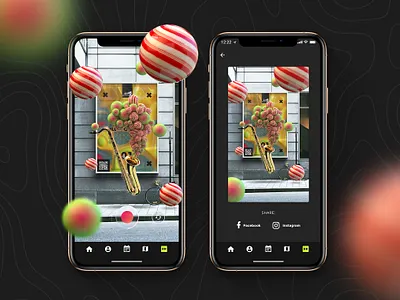 AR - Leopolis Jazz App app app design application design augmented reality festival app interaction jazz jazz festival mobile app design ui ui ux