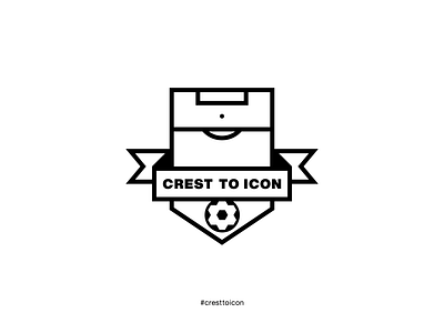 Crest to Icon badge brand identity cresttoicon football identity design shield soccer