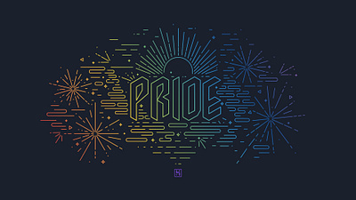 Heroku Pride heroku illustration line art pride pride month