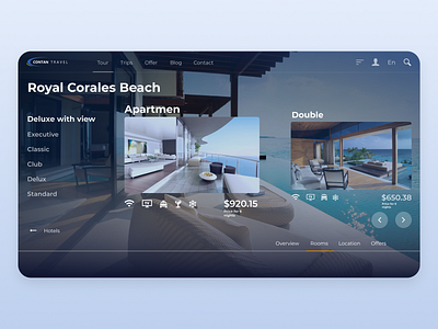 Apartment page (Travel Agency) apartment apartment design beach booking travel travelagency travelling ui web webdesign