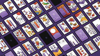 Heroku Hanafuda Cards design hanafuda heroku illustration playing cards