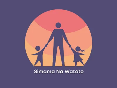 Simama Na Watoto humanitarian logo kids logo savekids