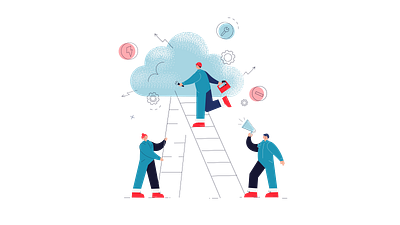 Cloud service adobe illustrator cloud service design illustration vector