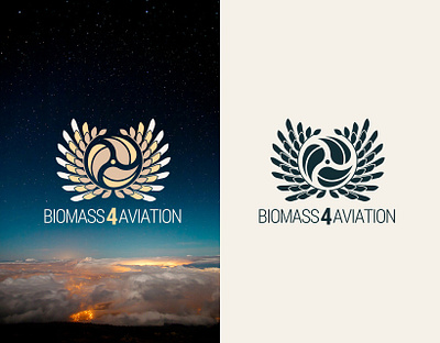 Biomass4Aviation brand branding design logo