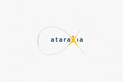 Ataraxia logo body curves human infinite logo logo design