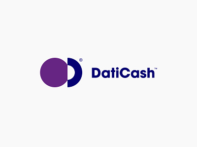 DatiCash® c cash coin d ewallet logo minimal money wallet