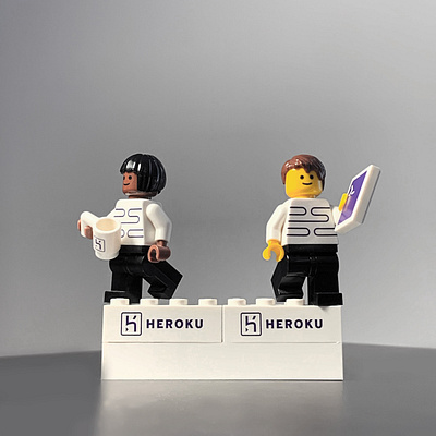 Heroku Legos heroku lego logo design