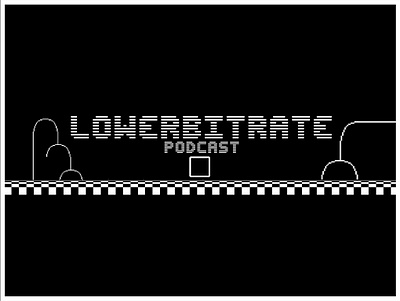 Lowerbitrate Podcast Branding 2019 branding gaming graphic design logo logo design mario mattsterclass podcast retro typography