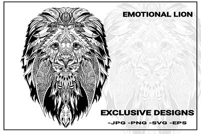 emotional lion tattoo designs black white dark illustraion lion lion head lion king lion logo mandala roar tattoo tattoo art tattoo artist tattoo design tiger logo tshirt design tshirtdesign