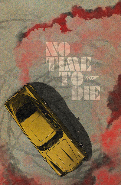 James Bond Movie Poster - No Time To Die 007 bond cinema comic comic art illustration james bond movie poster retro