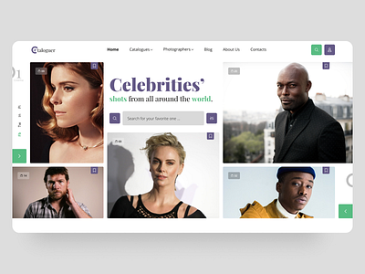 Celebrities Magazine Siteweb UI/UX Concept daily ui dailyuichallenge design landing design landing page ui ui design ui landing page ux ux design ux designer ux ui ux ui design