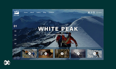 Mountaineering group webdesign concept figma figmadesign ui uidesign uidesigner ux webdesign website design