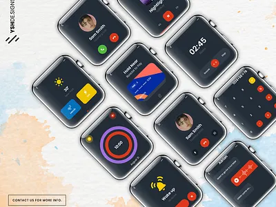 WatchOS UI animation app apple watch apple watch design chat app design iphonex iwatch ui ui design