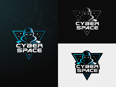 Cyber Space Mascot Logotype branding character cybersport design e sport emblem esport game gamer logo mascot