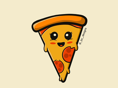 Untitled Artwork cutedraws draw drawning food illustration inspiration kawaii pizza