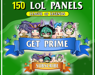 150 League of Legends Panels for Twitch / LoL league of legends lol twitch twitch panels