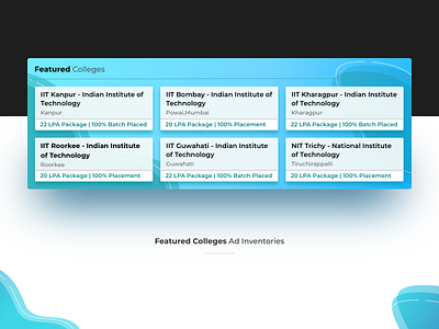 Featured Colleges Ad Inventories ads ads design art direction b2b carddesign colleges colors concept design education gradients product design promotional design seller style uidesign ux uxdesign webdesign