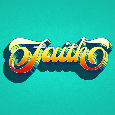 Have a little Faith! illustration lettering lettering art lettering artist