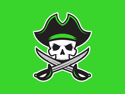 Pirates hockey illustration logo pirates skull sports design sports logos