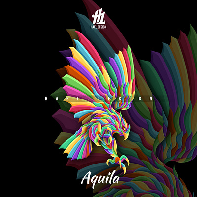 Aquilaa animation branding branding concept branding design clothing clothing design clothing label colorful design art digitalart drawing eagle illustraion popart tattoo