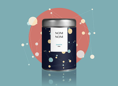 Nom Nom Tea - Packaging Design branding colorful design graphic design illustraion package design vector