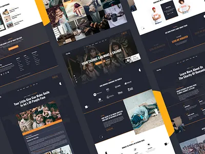 Hope Charity Website Design animation branding charity landing charity organizers charity website design digital agency donations fundraising websites landing page landing page design minimal non profit organizations popular shot ui design visual design web design website website design website development