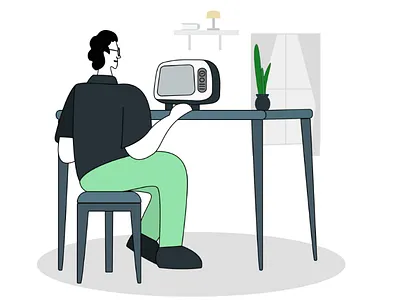 Vintage and modern mixed illustration 2d illustration character illustration designer dribbble graphics design illustration illustration idea inspiration mixed art mixed illustration new shot tv illustration ui illustration vintage illustration