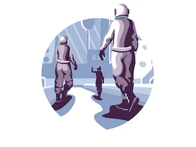 Universe Design cartoon character colorful design flat illustration illustrator minimal space spaceman vector