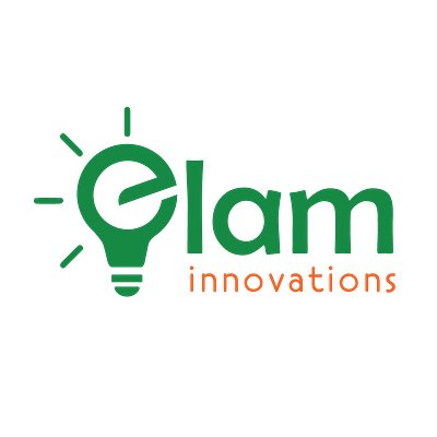 Elam Innovations brand design branding flat icon illustraion logo logo design logotype minimal typogaphy