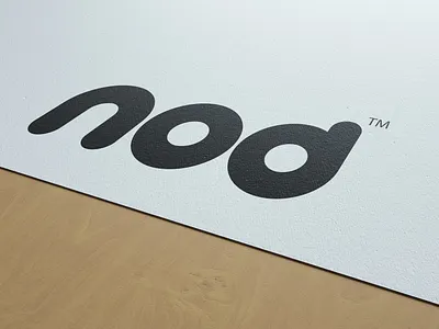 nod brand identity branding circular clean design flat friendly graphic design identity illustration logo minimal mockup nod paper printed round simple simple clean interface typography