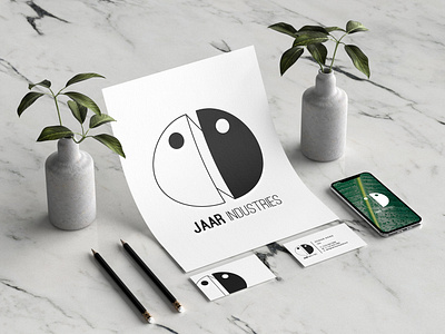 Jaar Branding app branding clean corporate design device flat graphic design identity illustration industries jaar logo minimal mockup mockups simple