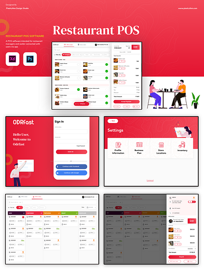 Restaurant POS Design app app design ui ui design user experience user interface ux uxdesign visual design web design