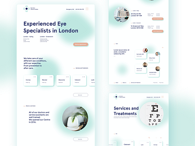 Design concept for eye care branding logo minimal simple ui