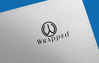 Logo for W Wrapped catalog catalog design catalogue design design icon illustration logo typogaphy typography vector