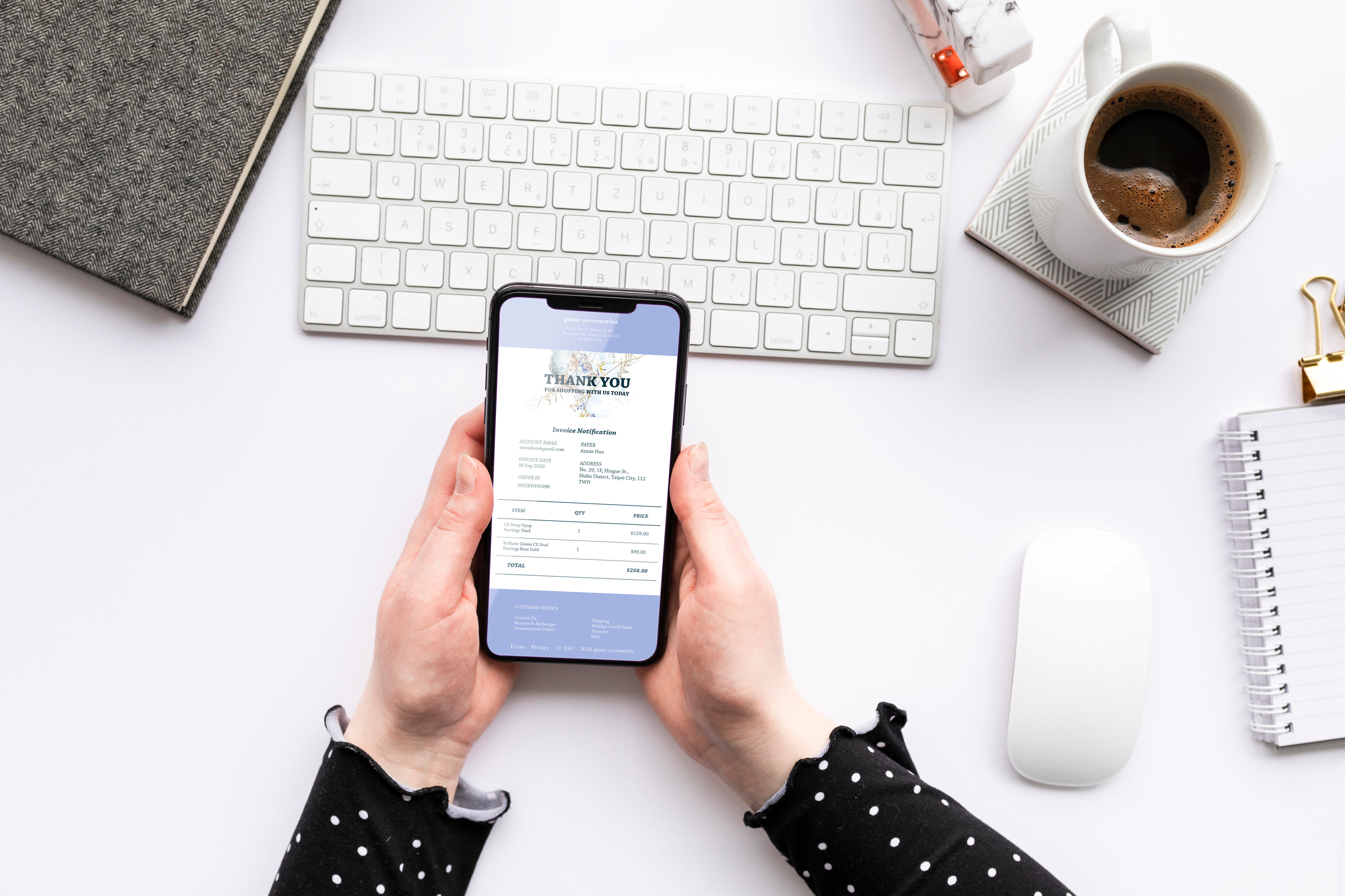 Example of Thank You For Shopping With Us