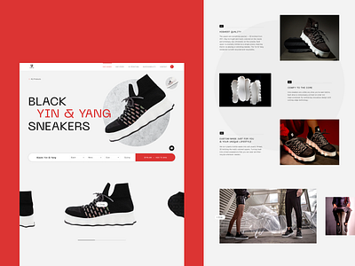 Unis Footwear: Yin Shoes 3d printing branding design ecommerce ecommerce design elegant graphic design online store product design sneakers sneakers ui streetwear brand tech typography ui web web design website