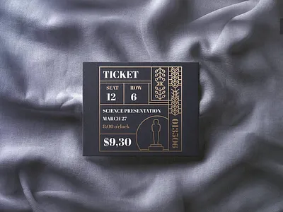 Minimal clean card illustration art blue branding card clean design event illustration minimal mockup movies ticket