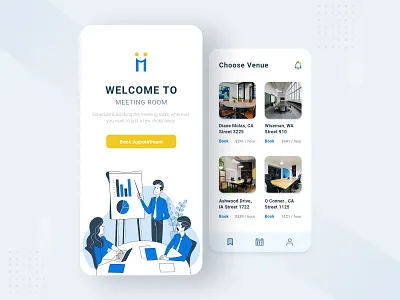 MeetingRoom adobexd design ios app design iosapp meeting app mobile application ui uidesign uxdesign