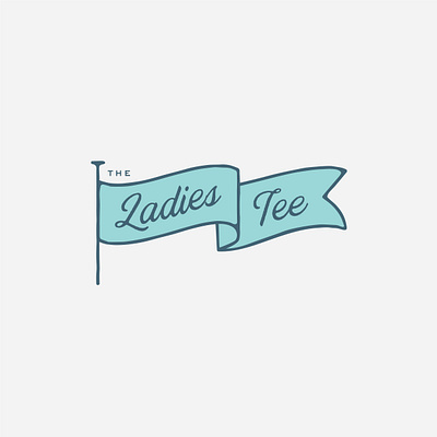 Ladies Tee Logo apparel branding flag golf apparel golf brand golf logo identity logo