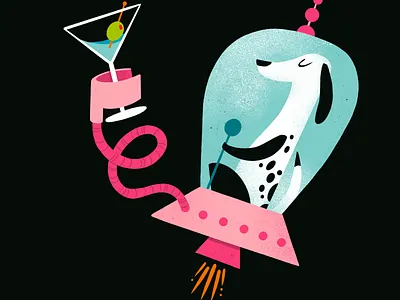 Cost Plus World Market christmas cocktail dog holiday space