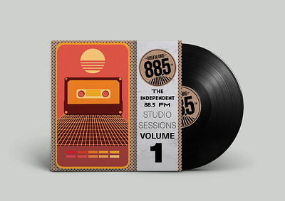 88.5 The Independent Studio Sessions Contest Submission design illustration mockup music packaging