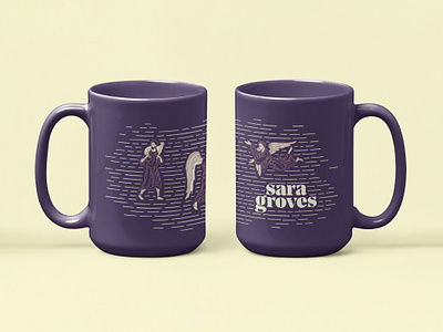 Mugs angels brand branding coffee cream design drink identity illustration king love merch product product design purple shepherd typography