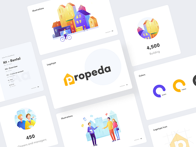 Propeda Branding brand brand design brandbook branding clean colors design flat font guidelines icon identity illustration logo logo design logotype minimal strategy typography vector