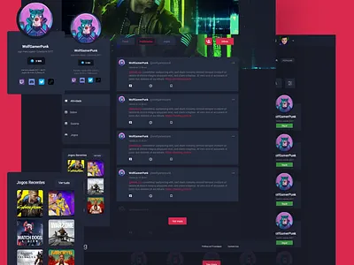 Social Gamer - Beatlog beatlog black brazil design game gamer games red ui