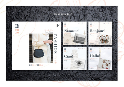 Luxury-Social Media Post black and white lettering lifestyle marketing